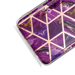 Силиконов Гръб Marble Skin за Samsung Galaxy A31, Розов 5