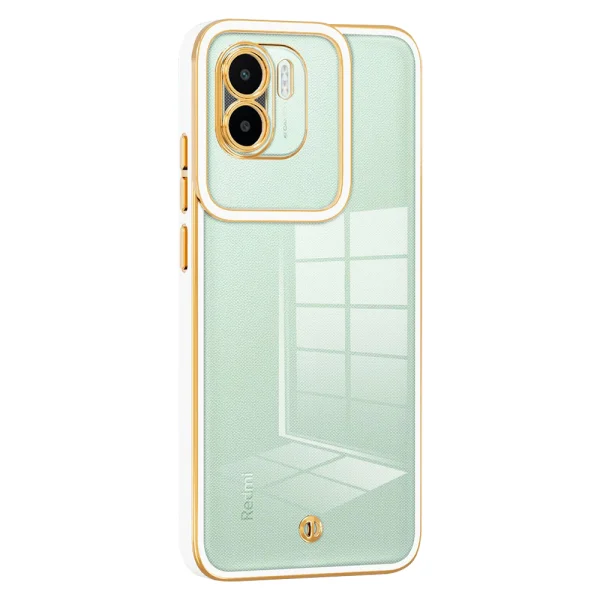 Electroplated Silicone Case for Xiaomi Redmi A1 / A2, White 2