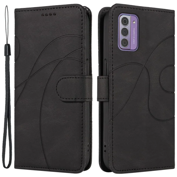 Wallet Line Book Case for Nokia G42, Black 1
