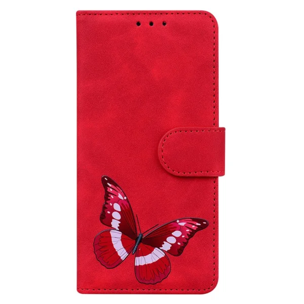 Wallet Butterfly flip case for Nokia G42, Red 6