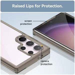 Shockproof Acrylic Case for Samsung Galaxy S24 Ultra, Gray 5