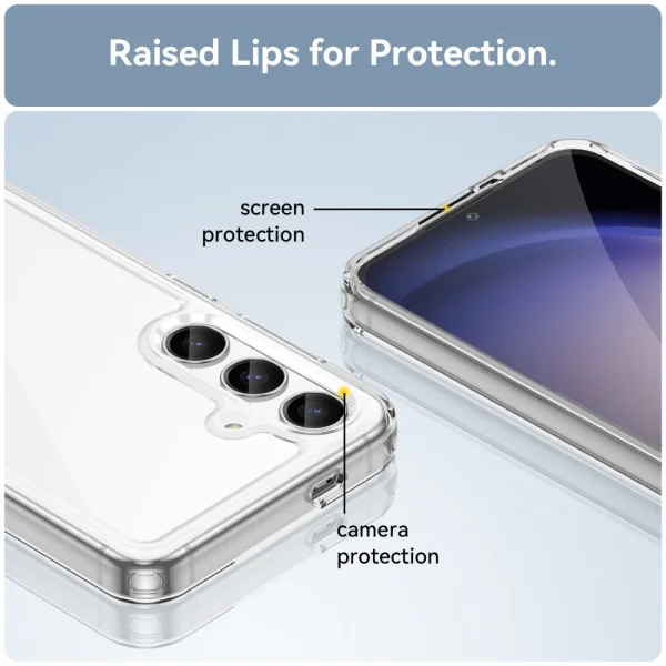 Удароустойчив калъф Acrylic за Samsung Galaxy S24 Plus, Прозрачен 5