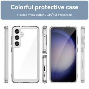 Удароустойчив калъф Acrylic за Samsung Galaxy S24 Plus, Прозрачен 4