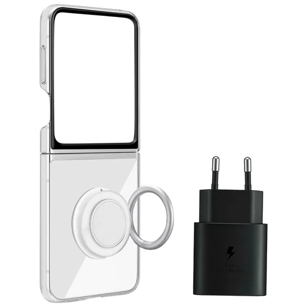 Калъф и Зарядно 25W Starter Pack за Samsung Galaxy Z Flip 5, EF-XF73KKTEGWW 1