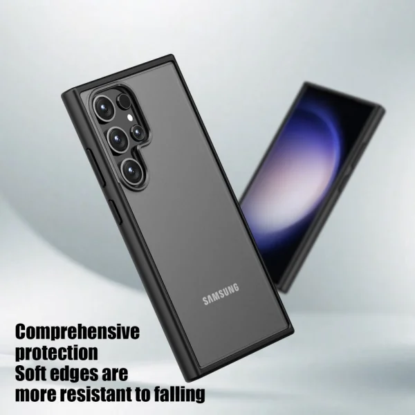 Удароустойчив калъф Magic Matte за Samsung Galaxy S24 Ultra, Черен 3