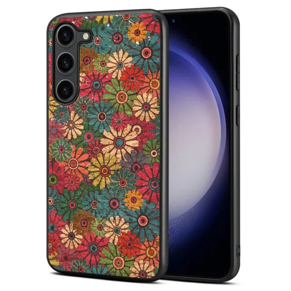 Shockproof Case Floral Coated for Samsung Galaxy S24, Spring 4