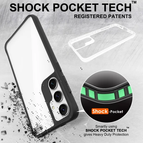 Shockproof case Combat X Mode for Samsung Galaxy S24, Black 2