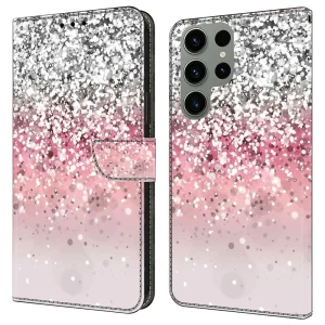 Калъф тефтер 3D Pattern за Samsung Galaxy S24 Ultra, Преливащ блясък