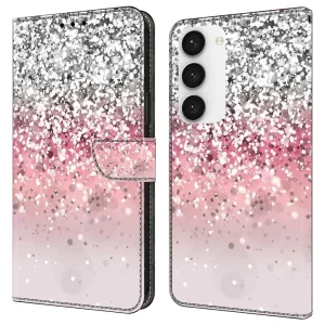 Калъф тефтер 3D Pattern за Samsung Galaxy S24, Преливащ блясък