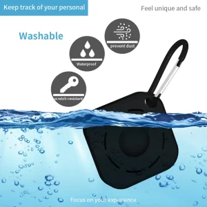 Silicone case for Apple AirTag Bluetooth Locator, Black 3