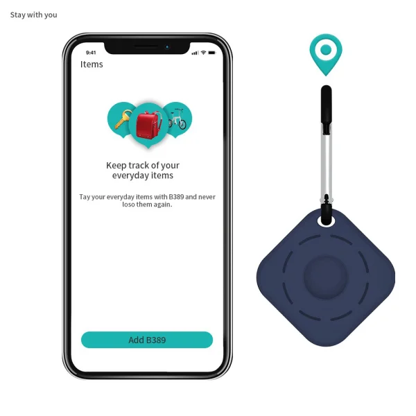 Силиконов калъф за Apple AirTag Bluetooth Locator,  Син 4