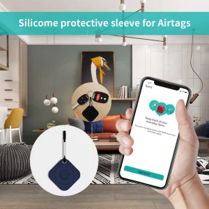 Силиконов калъф за Apple AirTag Bluetooth Locator,  Син 5