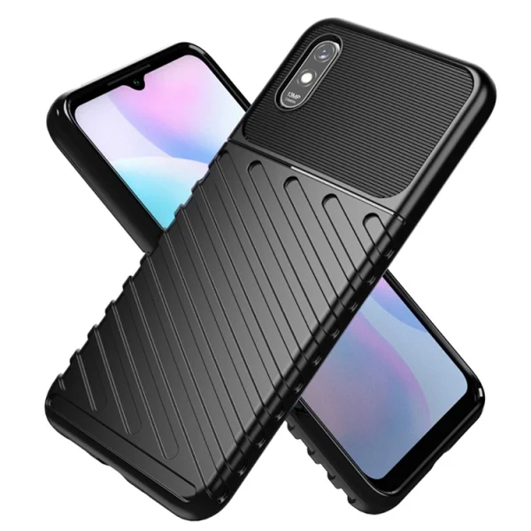 Силиконов гръб Twill Skin за Xiaomi Redmi 9A, Черен 3