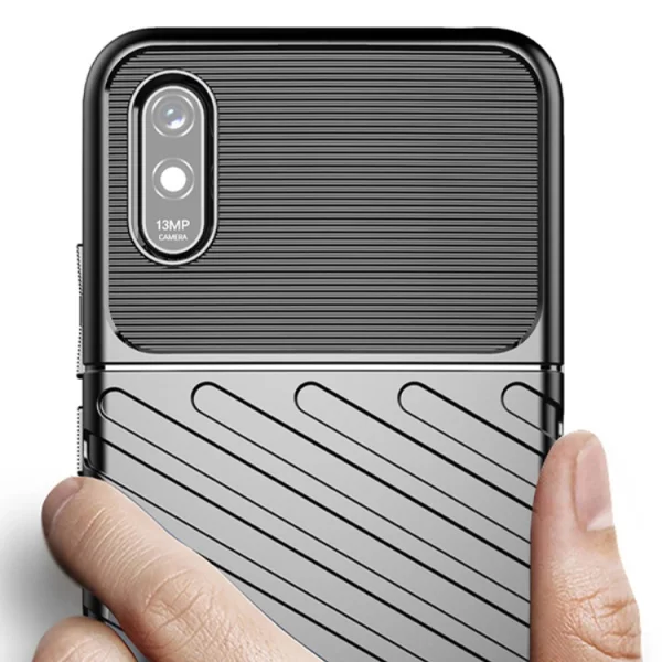 Силиконов гръб Twill Skin за Xiaomi Redmi 9A, Черен 2
