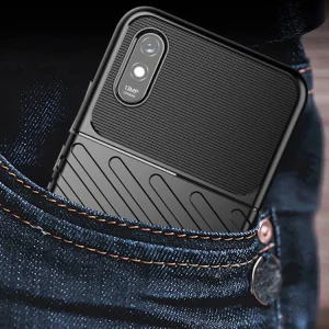 Силиконов гръб Twill Skin за Xiaomi Redmi 9A, Черен 5