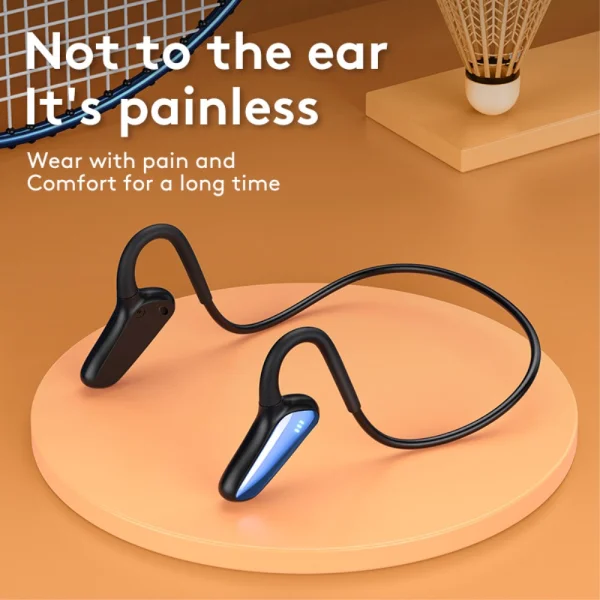 Слушалки с костна проводимост M-D8 Bone Conduction Bluetooth, Син 2