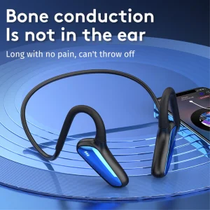 Слушалки с костна проводимост M-D8 Bone Conduction Bluetooth, Син 5