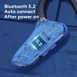 Слушалки с костна проводимост M-D8 Bone Conduction Bluetooth, Син 4