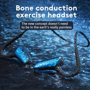 Слушалки с костна проводимост M-D8 Bone Conduction Bluetooth, Син 3