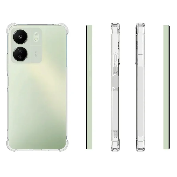 Silicone Case Anti-drop for Xiaomi Redmi 13C 4G, Transparent 3
