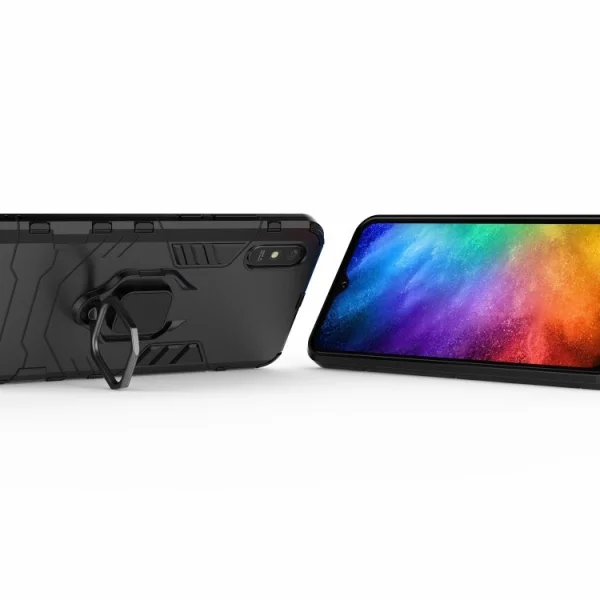 Shockproof case Ring Holder for Xiaomi Redmi 9A, Black 3