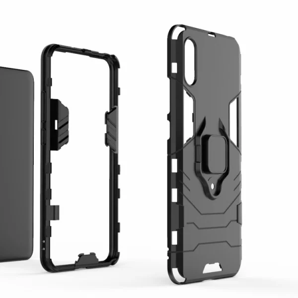 Shockproof case Ring Holder for Xiaomi Redmi 9A, Black 2