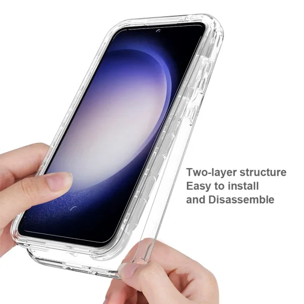 Shockproof case Shockproof Frame for Samsung Galaxy S23 FE, Transparent 3