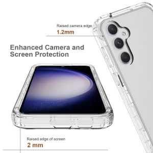 Shockproof case Shockproof Frame for Samsung Galaxy S23 FE, Transparent 4