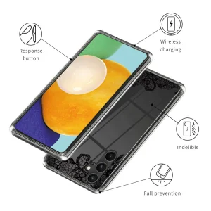 Силиконов калъф за Samsung Galaxy S23 FE, Черна дантела 3