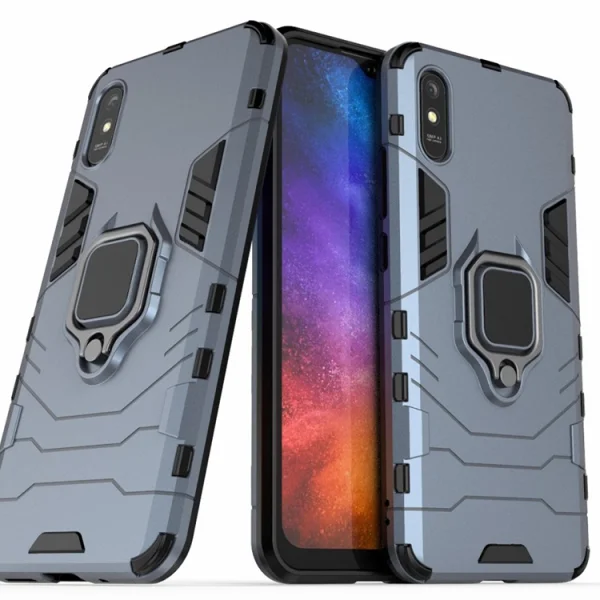 Shockproof case Ring Holder for Xiaomi Redmi 9A, Blue 1