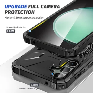 Shockproof case Rotating Kickstand for Samsung Galaxy S23 FE, Black 5