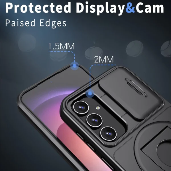 Удароустойчив калъф MagSF Magnet за Samsung Galaxy S23 FE, Черен 3