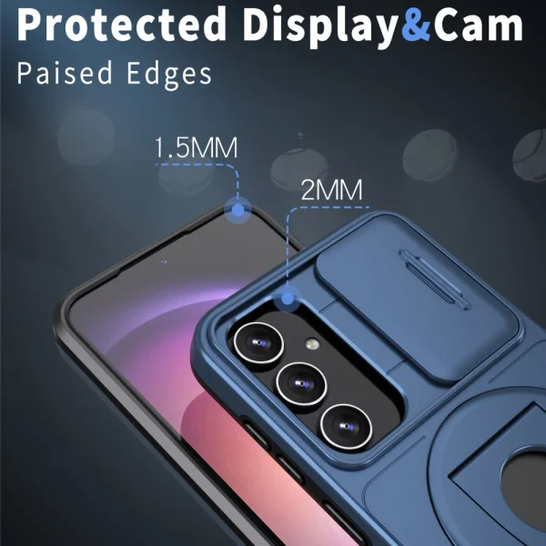 Shockproof Case MagSF Magnet for Samsung Galaxy S23 FE, Blue 5