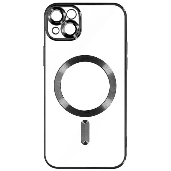 Luxury MagSF Silicone Case for iPhone 14, Black 2