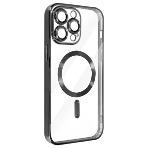 Silicone case Luxury MagSF for iPhone 14 Pro, Black 3