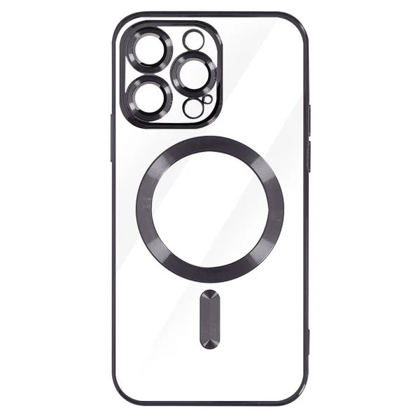 Silicone Case Luxury MagSF for iPhone 15 Pro, Black 2