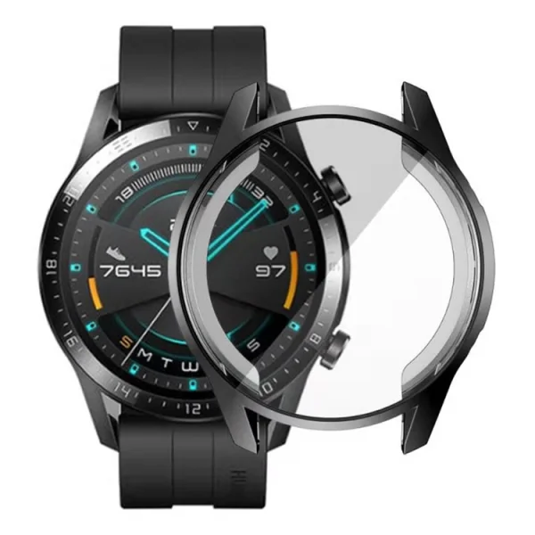 Силиконов Протектор за  смарт часовник Huawei Watch GT 2 46mm, Черен 3