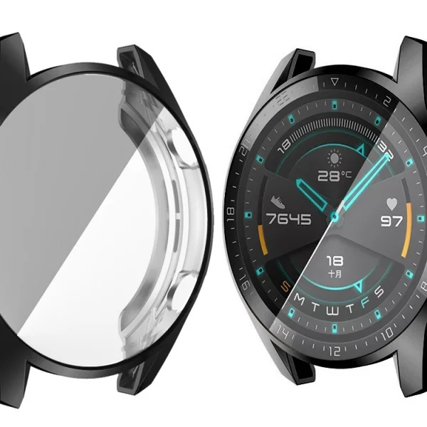 Силиконов Протектор за  смарт часовник Huawei Watch GT 2 46mm, Черен 1
