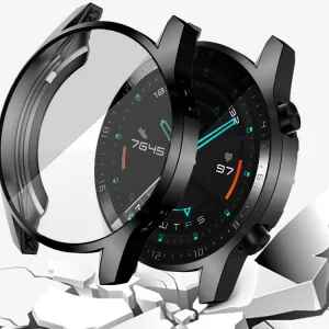 Силиконов Протектор за  смарт часовник Huawei Watch GT 2 46mm, Черен 5