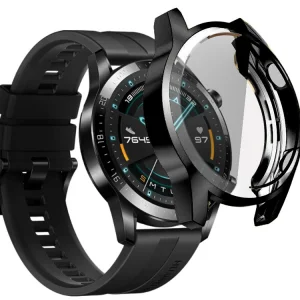 Силиконов Протектор за  смарт часовник Huawei Watch GT 2 46mm, Черен 4