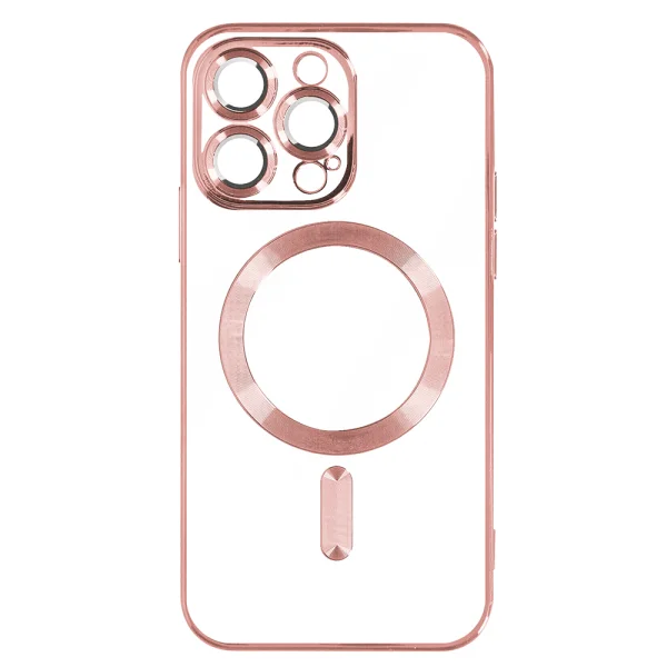 Силиконов калъф Luxury MagSF за iPhone 14 Pro, Розов 2