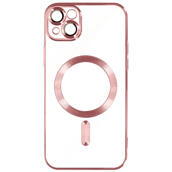 Silicone Case Luxury MagSF for iPhone 15 Plus, Pink 2