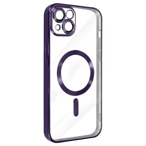 Silicone Case Luxury MagSF for iPhone 15 Plus, Purple 3