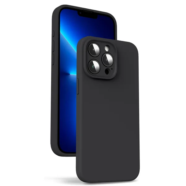 LUX Silicone Silicone Case for iPhone 13 Pro Max, Black 2