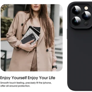LUX Silicone Silicone Case for iPhone 13 Pro Max, Black 5