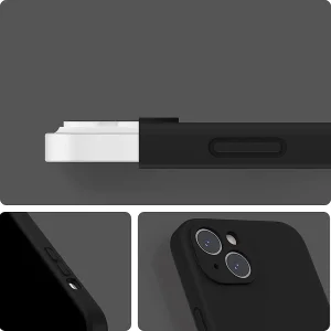 LUX Silicone case for iPhone 15 Plus, Black 4