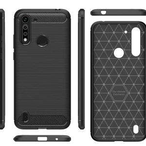 Силиконов Калъф Carbon Fibre Brushed за Motorola G8 Power Lite, Черен 3