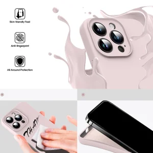 LUX Silicone Silicone Case for iPhone 14 Pro, Pink 3