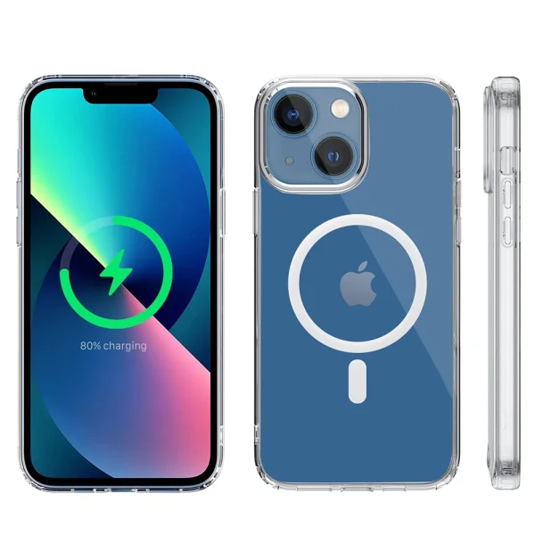 Удароустойчив калъф MagSF IPhone 13, Прозрачен 2