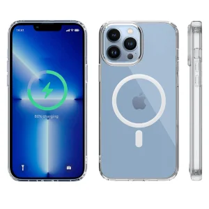 Shockproof MagSF Case for iPhone 13 Pro, Transparent 4